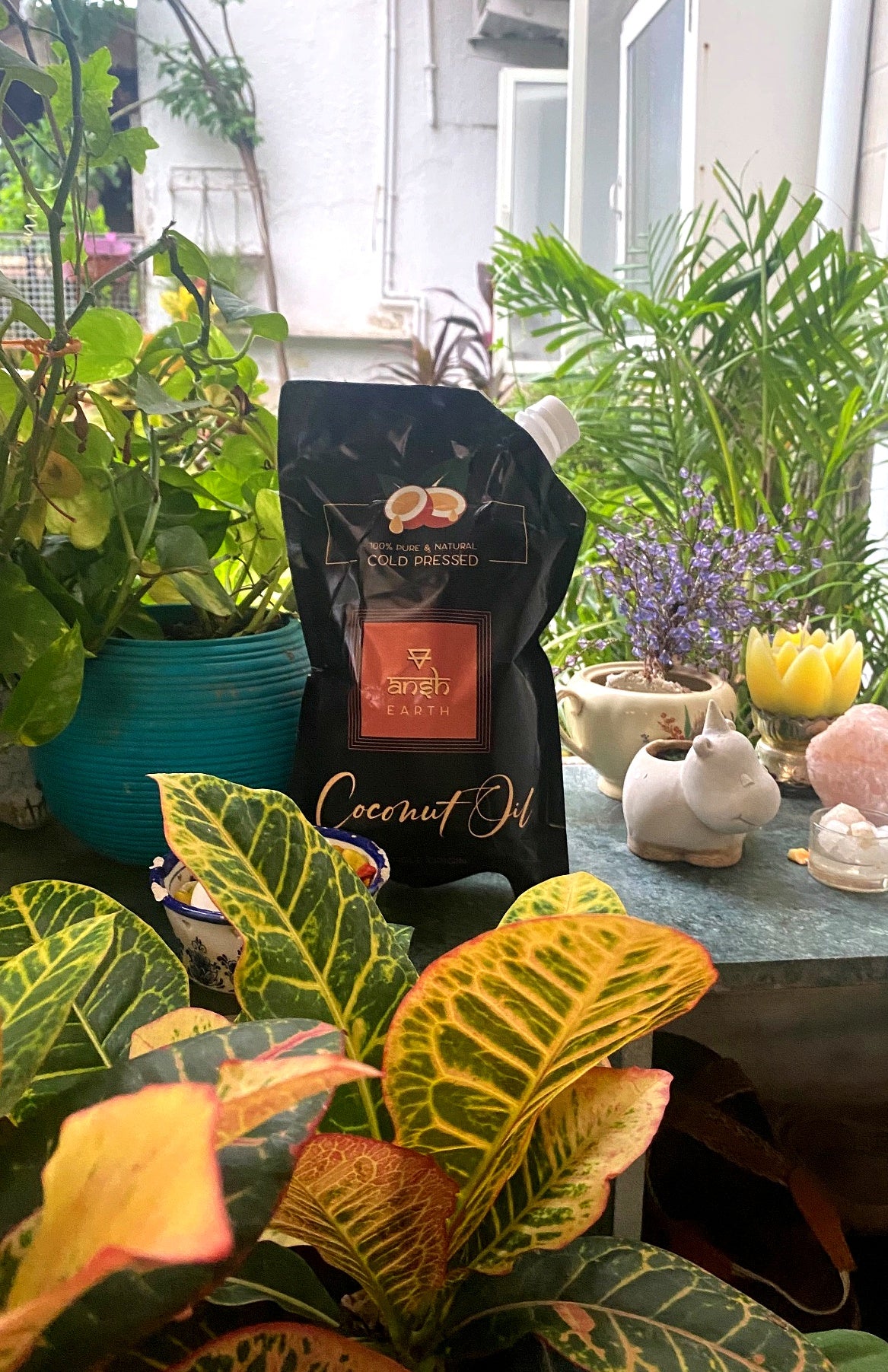 Ansh Earth Cold Pressed Virgin Coconut Oil (1000 ml )