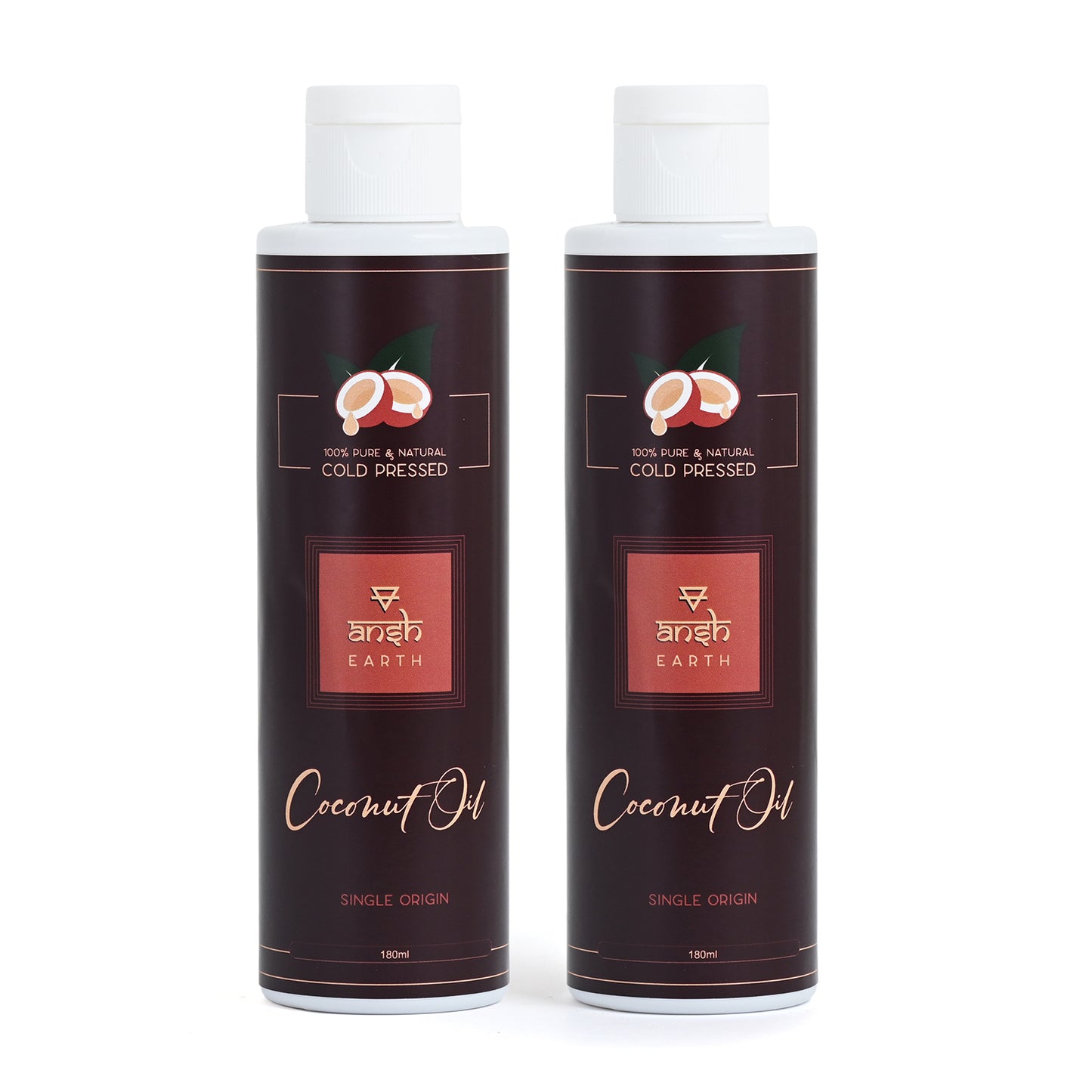 Ansh Earth Cold Pressed Virgin Coconut Oil (180ml pack of 2)