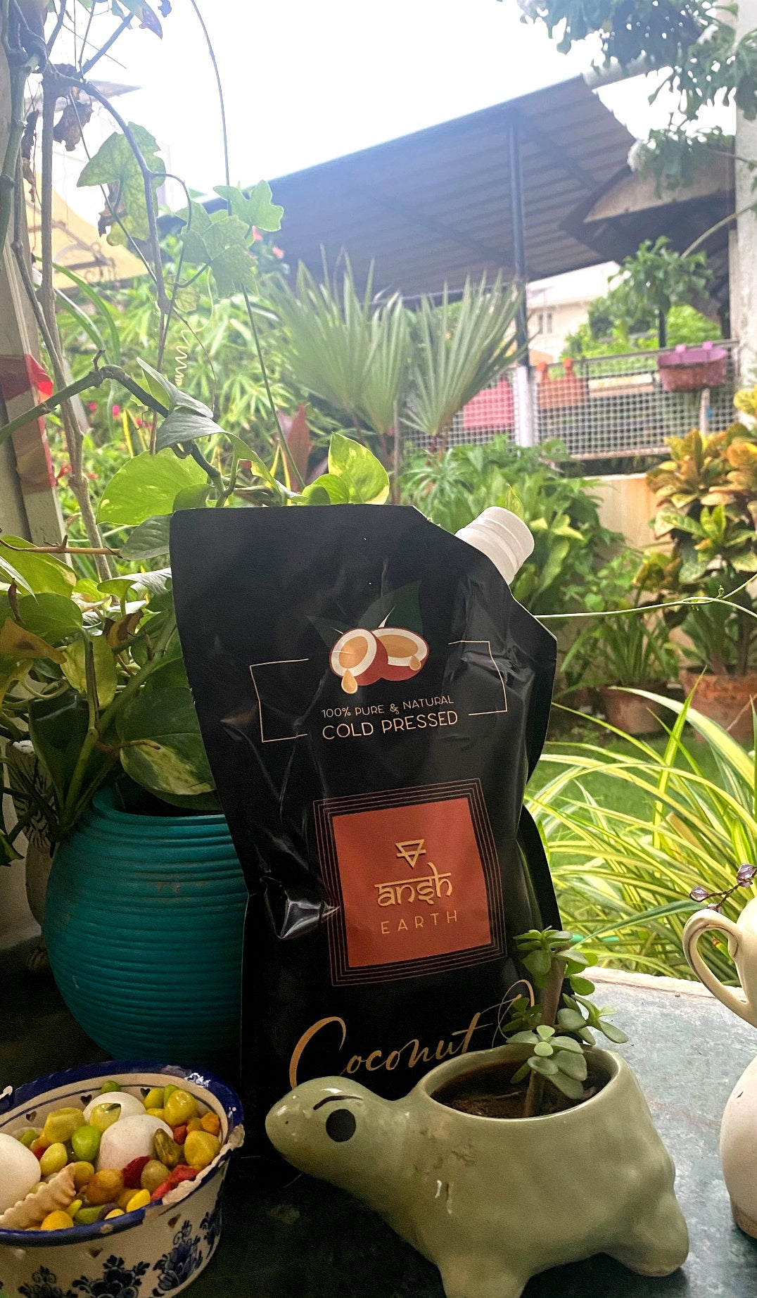 Ansh Earth Cold Pressed Virgin Coconut Oil (600 ml)