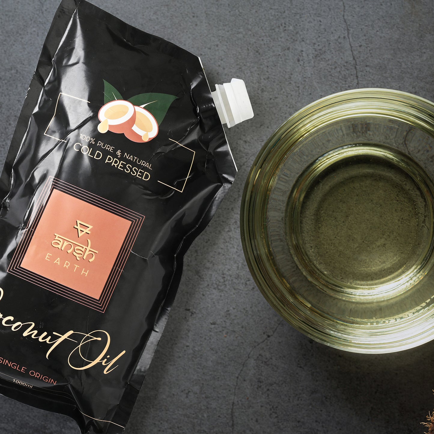 Ansh Earth Cold Pressed Virgin Coconut Oil (1000 ml )