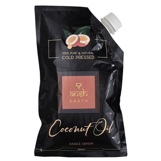 Ansh Earth Cold Pressed Virgin Coconut Oil (600 ml)
