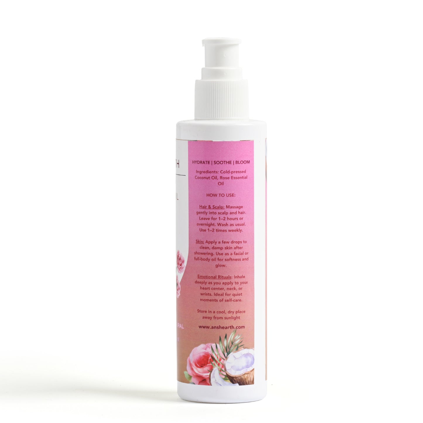 Ansh Earth Cold-Pressed Coconut Oil – Pack of 2 (Ylang Ylang & Rose)