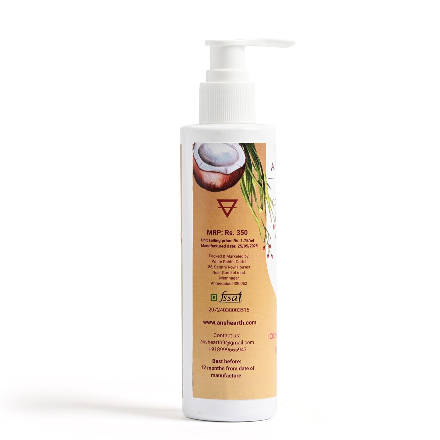 Cold-Pressed Coconut Oil Infused with Palmarosa